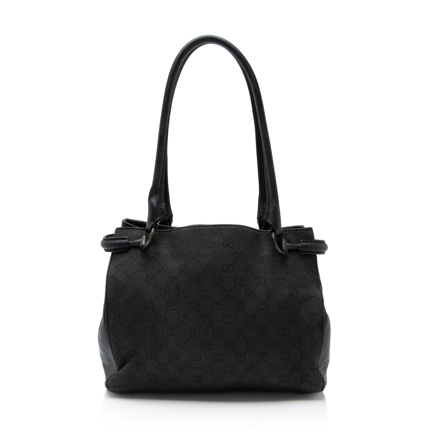 Gucci GG Denim Leather Square Tote