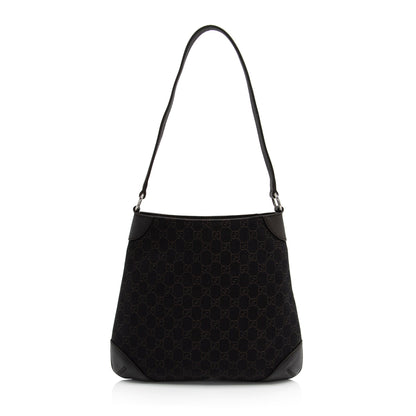 Gucci GG Denim Shoulder Bag (SHF-mP1GGZ)