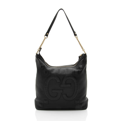 Gucci GG Embossed Calfskin Apollo Shoulder Bag