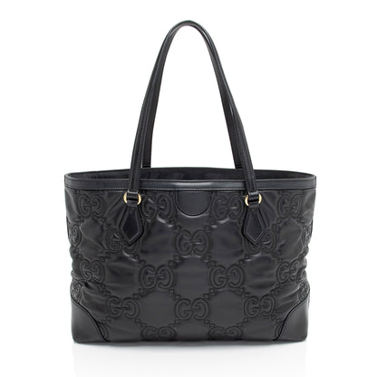 Gucci Jumbo GG Matelasse Medium Tote (SHF-GyLDDY)