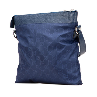 Gucci GG Nylon Flat Messenger Bag