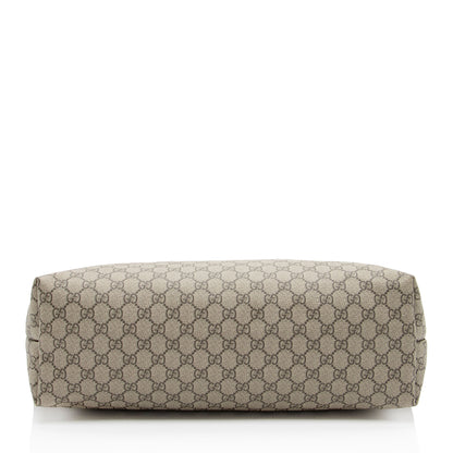 Gucci GG Supreme Classic Large Zip Tote