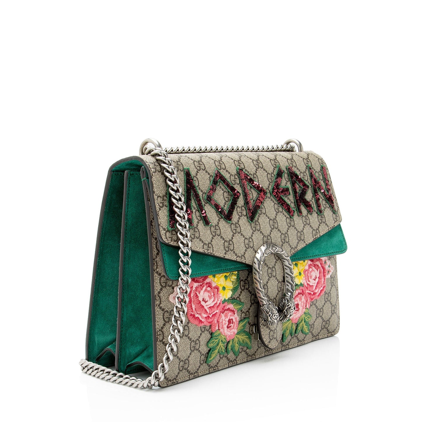 Gucci GG Supreme Embellished Dionysus Large Shoulder Bag