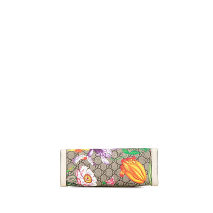 Gucci GG Supreme Flora Padlock Shoulder Bag