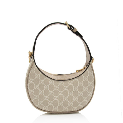 Gucci GG Supreme Half Moon Mini Bag (SHF-GZ3MI8)