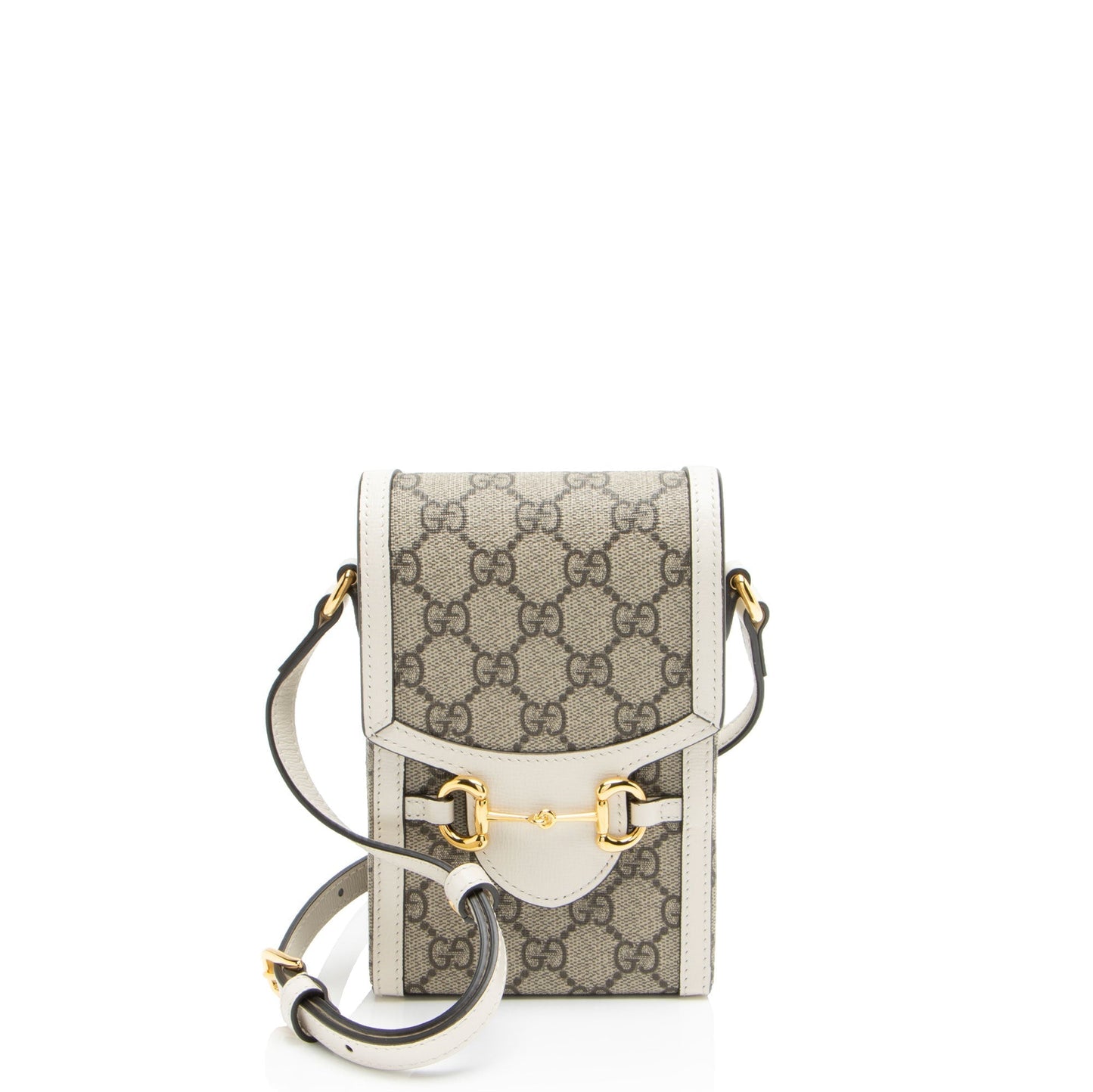 Gucci GG Supreme Horsebit 1955 Vertical Mini Shoulder Bag