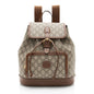 Gucci GG Supreme Interlocking G Drawstring Buckle Backpack