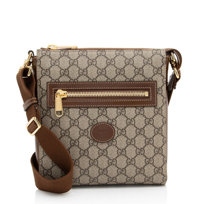 Gucci GG Supreme Interlocking G Messenger (SHF-XFbD7l)