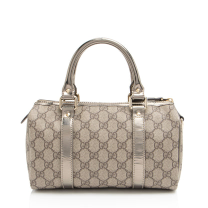 Gucci GG Supreme Metallic Leather Joy Small Boston Bag