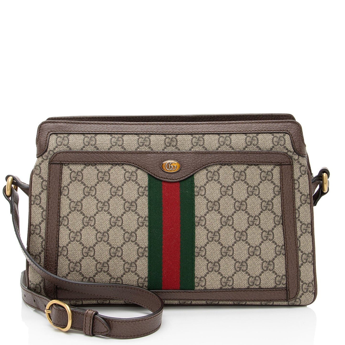 Gucci GG Supreme Ophidia Gusset Medium Crossbody