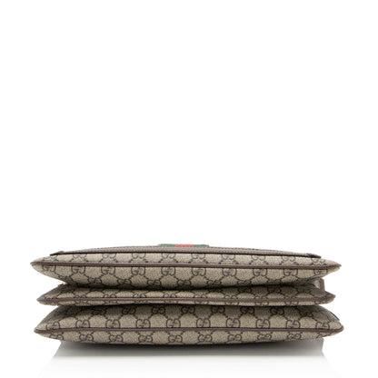 Gucci GG Supreme Ophidia Gusset Medium Crossbody