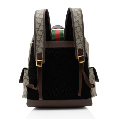 Gucci GG Supreme Ophidia Medium Flap Backpack (SHF-zJBVt3)