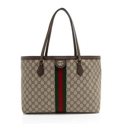 Gucci GG Supreme Ophidia Medium Shopping Tote (SHF-YyxVQ9)