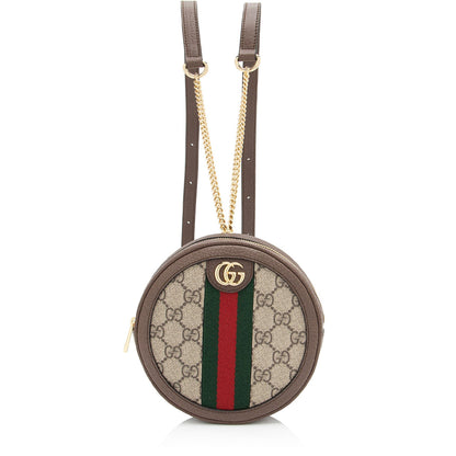 Gucci GG Supreme Ophidia Round Mini Backpack