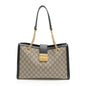 Gucci GG Supreme Padlock Chain Medium Shoulder Bag (SHF-aTdUTN)