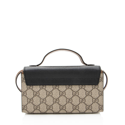 Gucci GG Supreme Padlock Mini Top Handle (SHF-FAO7fq)