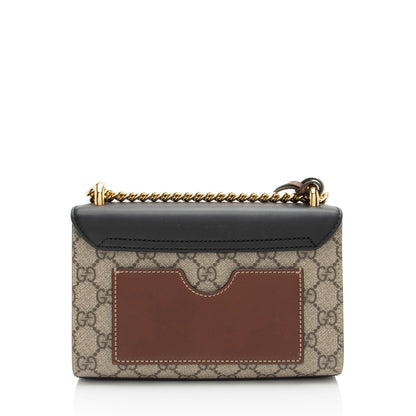 Gucci GG Supreme Padlock Small Shoulder Bag