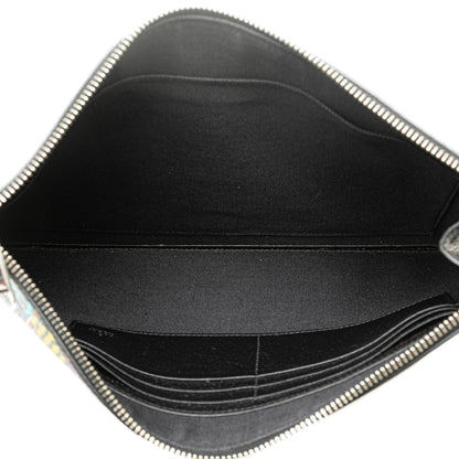Gucci GG Supreme Psychedelic Zip Clutch