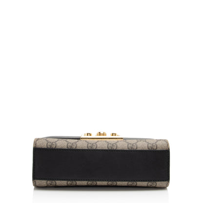 Gucci GG Supreme Small Padlock Shoulder Bag (SHF-wWXgdi)