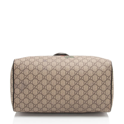 Gucci GG Supreme Tattoo Heart Medium Boston Bag (SHF-CqiJiV)