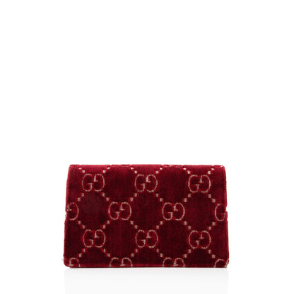 Gucci GG Velvet Crystal Dionysus Mini Shoulder Bag