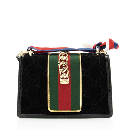 Gucci GG Velvet Sylvie Small Shoulder Bag