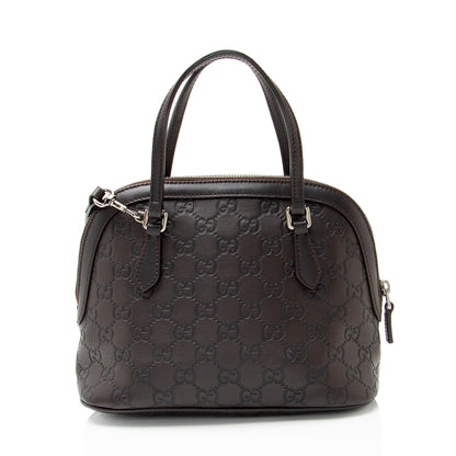 Gucci Guccissima Leather Dome Small Satchel