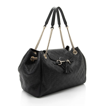 Gucci Guccissima Leather Emily Shoulder Bag