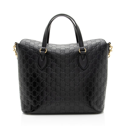 Gucci Guccissima Leather Linea A Fold Over Tote