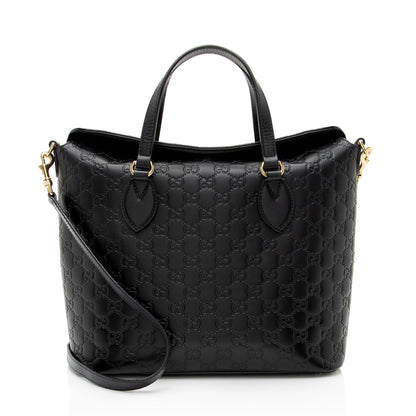 Gucci Guccissima Leather Linea A Fold Over Tote