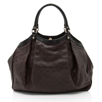 Gucci Guccissima Leather Sukey Large Tote