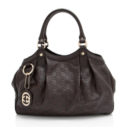 Gucci Guccissima Leather Sukey Medium Tote (SHF-IQNDES)