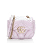 Gucci Matelasse Padded Iridescent Leather GG Marmont Square Mini Shoulder Bag