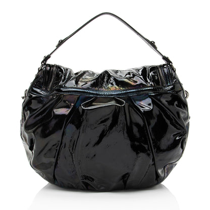 Gucci Iridescent Patent Leather Icon Bit Hobo