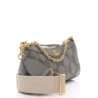 Gucci Jumbo GG Matelasse Leather Chain Small Crossbody