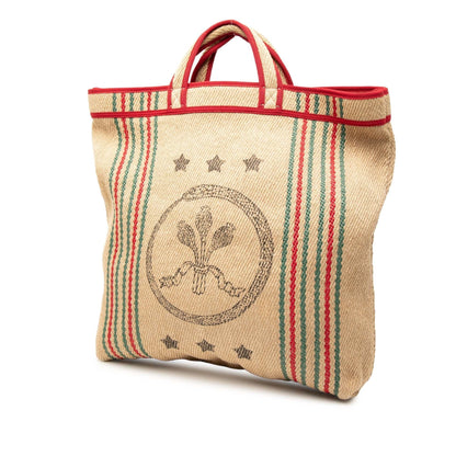 Gucci Jute Arles Printed Tote