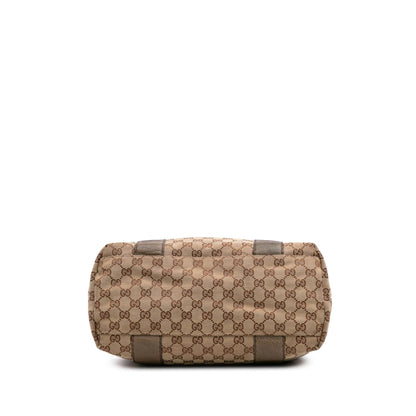 Gucci Large GG Canvas Bamboo Libeccio Tote