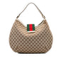 Gucci Large GG Canvas Web New Hobo