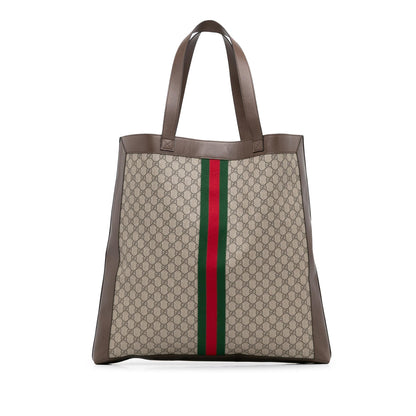 Gucci Large GG Supreme Ophidia Tote Bag (SHG-PkvmIL)