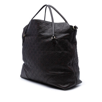 Gucci Large Guccissima Bree Fold Over Tote