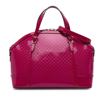 Gucci Large Microguccissima Patent Nice Dome Satchel