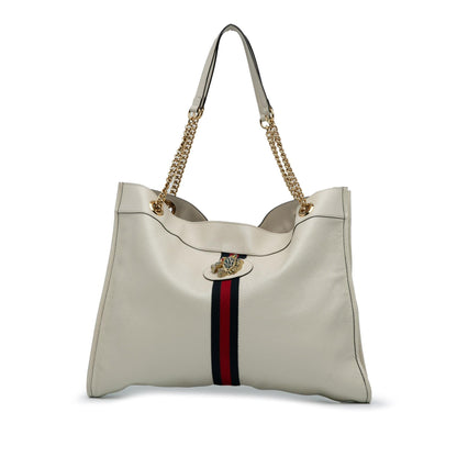 Gucci Large Web Leather Rajah Tote (SHG-dbxSwX)