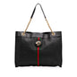 Gucci Large Web Leather Rajah Tote