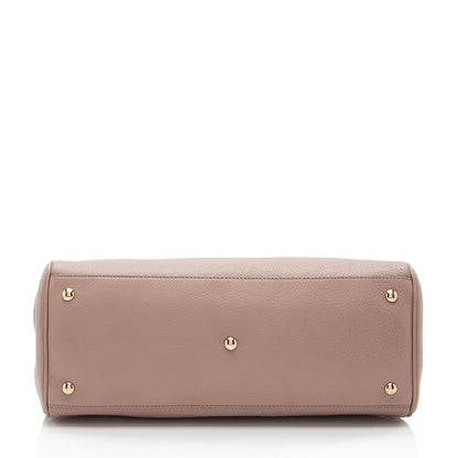 Gucci Leather Bamboo Medium Shopper Tote
