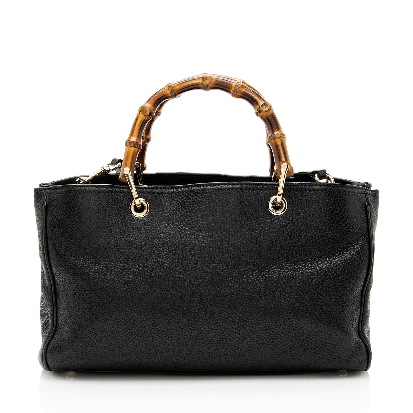Gucci Leather Bamboo Medium Shopper Tote