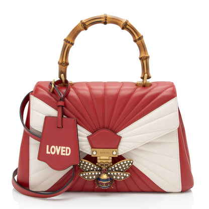 Gucci Leather Bamboo Queen Margaret Top Handle (SHF-CF7LJ0)