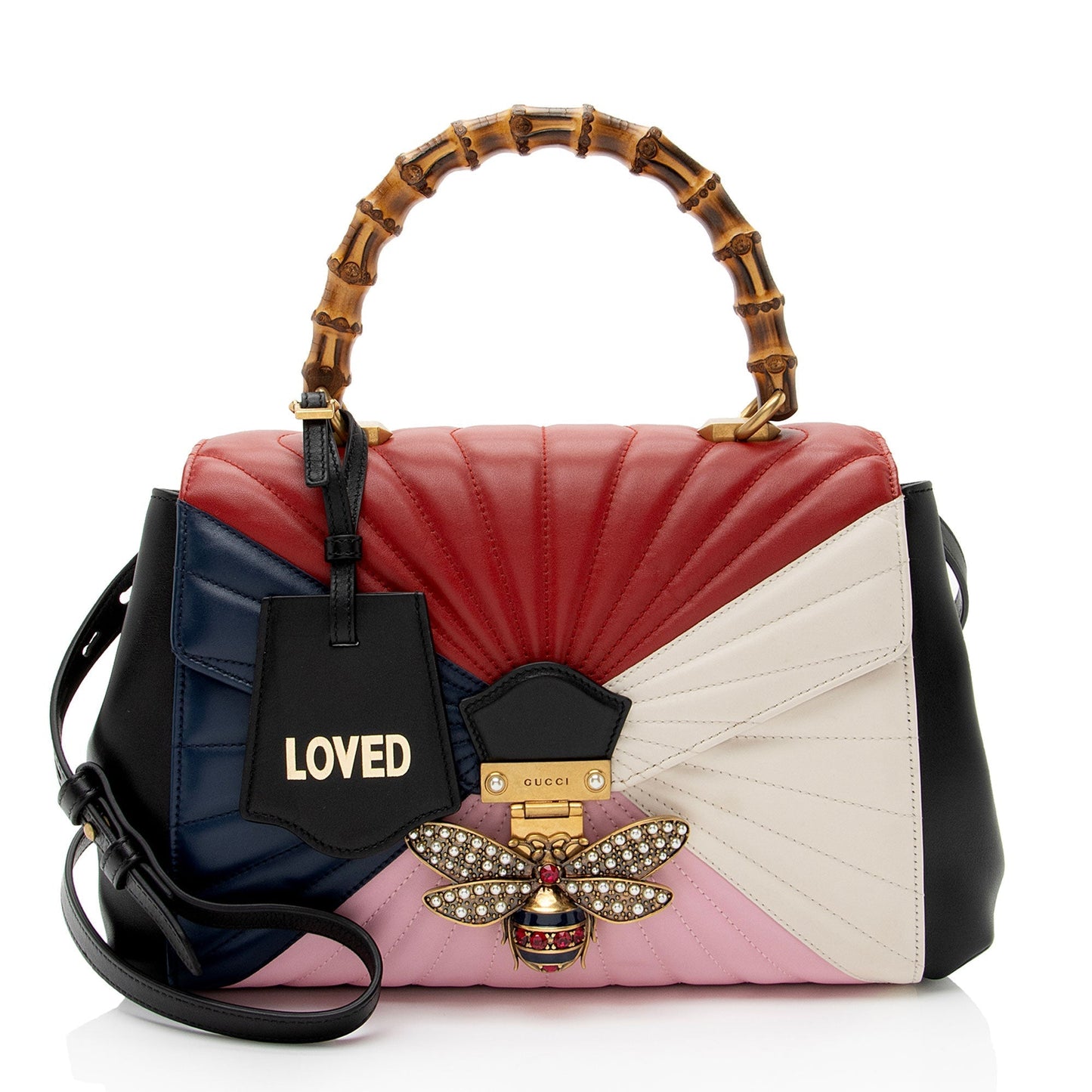Gucci Leather Bamboo Queen Margaret Top Handle
