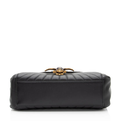 Gucci Leather Bamboo Queen Margaret Top Handle