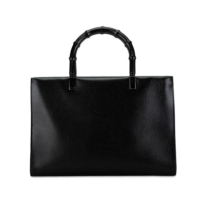 Gucci Leather Bamboo Satchel (SHG-dEOVUh)
