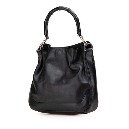 Gucci Leather Bamboo Satchel